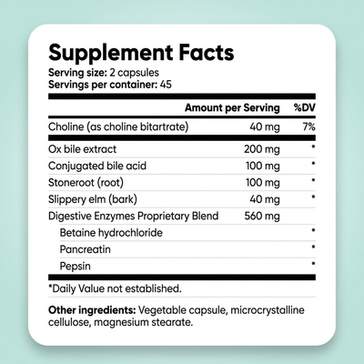 Norvea Gallblader Formula - Bile Support Complex